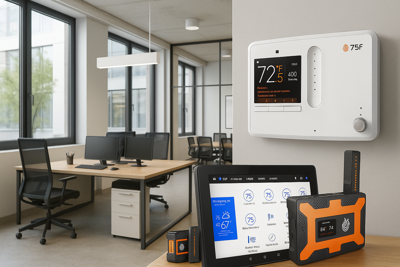 Offices and commercial spaces with 75F controls